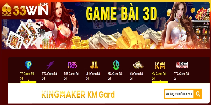 Khám phá các đối tác game bài đổi thưởng 33Win giàu kinh nghiệm