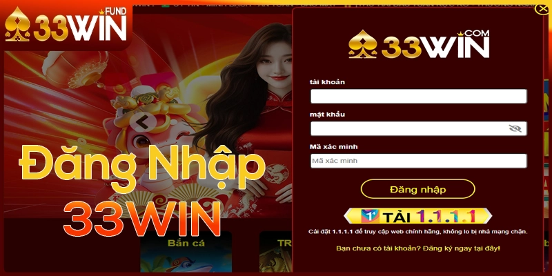 Hướng dẫn đăng nhập 33win