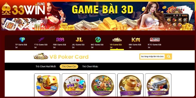 Giới thiệu về game bài 33win